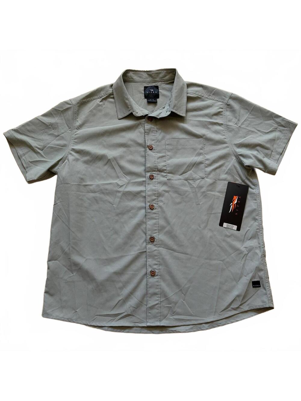 Sitka Gear Mojave Short Sleeve Shirt Field Gray Grid 600182 Men's Size XL NWT